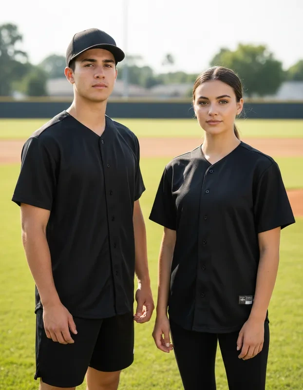 Imagen de producto Playera Baseball Wusstek. Modelos 116U Color Negro
