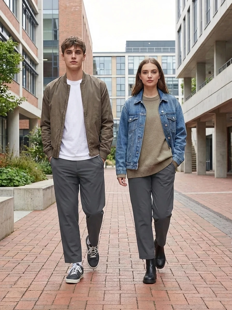310U Pantalon Unisex Wusstek.Color Gris Carbon