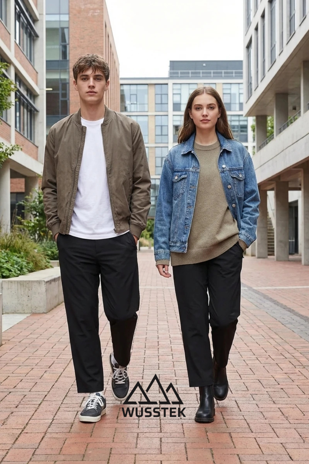310U Pantalon Unisex Wusstek.Color Negro