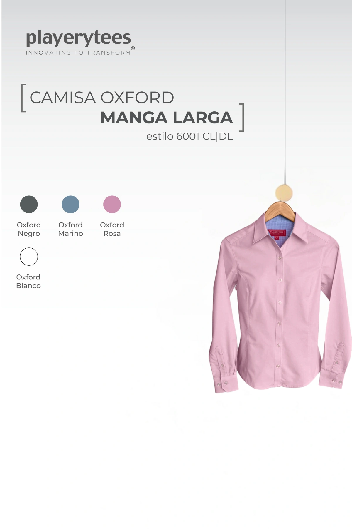 Imagen de Banner Producto Camisa Oxford Modelo 6001 DL