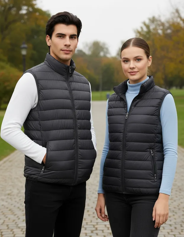 Imagen de producto Chaleco de Nailon Unisex Modelo 8000U. Color Carbon