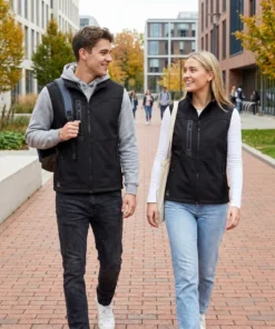 Chaleco Softshell Reciclado Unisex 8100U. Color Negro