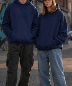 Sudadera Unisex con capucha. Playerytess. 9000U-Azul MArino