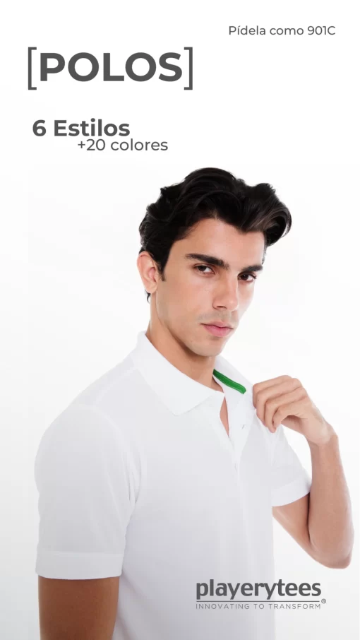 Image de producto Polo Poliester Pique Elastano Modelo 901C.