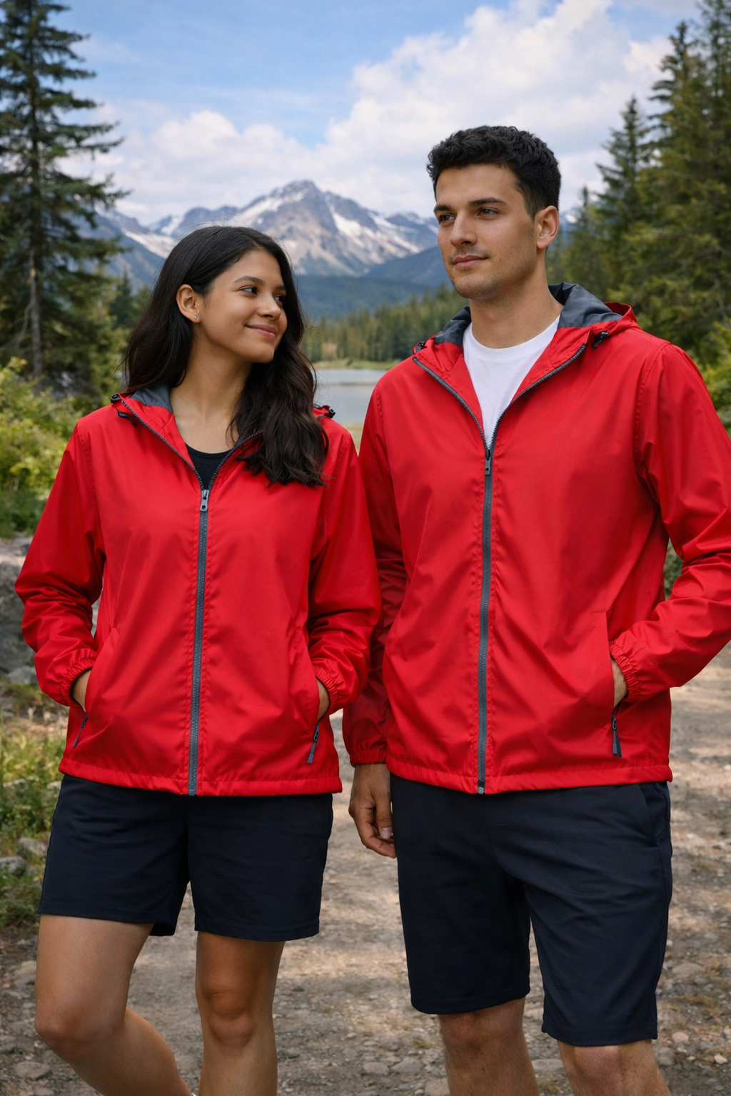 Foto de producucto Rompevientos Nacional Corte Unisex. Modelo 913U. Color Rojo