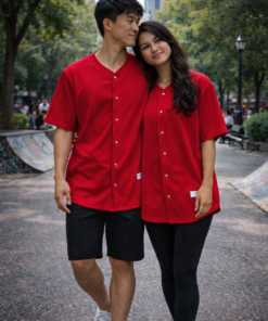Imagen de producto Playera Baseball Wusstek. Modelos 116U Color Rojo
