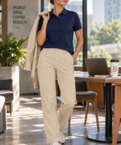 Polo Camping 113D. Marca Wusstek. Color AM. Look completo pantalon 310U